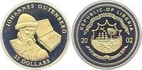 Liberia 25 Dollar Gold Republik. -