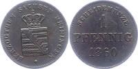 Sachsen-Meiningen Pfennig Bernhard Erich Freund 1803-1866. -