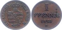 Sachsen-Altenburg Pfennig Ernst 1853-1908. -