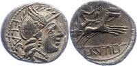 Republik Denar Rutilus Flaccus 77 v. Chr.. -