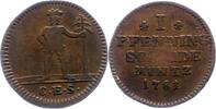 Braunschweig-Wolfenbüttel I Pfennig Karl Wilhelm Ferdinand 1780-1806. -