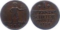 Braunschweig-Wolfenbüttel I Pfennig Karl Wilhelm Ferdinand 1780-1806. -