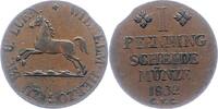 Braunschweig-Wolfenbüttel Pfennig Wilhelm 1831-1884. -