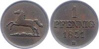 Braunschweig-Wolfenbüttel Pfennig Wilhelm 1831-1884. -