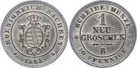 Sachsen-Albertinische Linie Neugroschen Johann 1854-1873. -