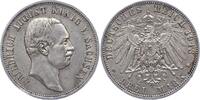 Sachsen 3 Mark 1913 E Friedrich August III. 1904-1918. Sehr schön 217.55 元 含税 ＋  50.20 元 运费