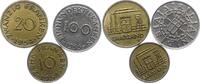 Saarland 10, 20 und 100 Franken -