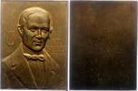 Musiker Einseitige Bronzeplakette Silcher, Friedrich *1789 Schnait (Württemberg), +1860 Tübingen, Liederkomponist, Altmeister des deutschen Volksliedes. -