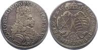 Sachsen-Albertinische Linie 2/3 Taler Johann Georg IV. 1691-1694. -