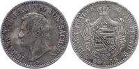 Sachsen-Albertinische Linie 1/3 Taler Johann 1854-1873. -