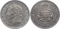 Sachsen-Albertinische Linie 1/6 Taler Johann 1854-1873. -