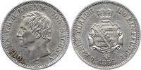Sachsen-Albertinische Linie 1/6 Taler Johann 1854-1873. -