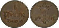 Danzig, Freie Stadt 1 Pfennig Wappen von Danzig -