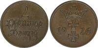 Danzig, Freie Stadt 2 Pfennig Wappen von Danzig -
