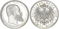 Württemberg 2 Mark Wilhelm II. 1891 - 1918 -