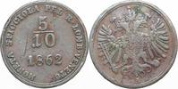 Kaisertum Österreich 5/10 Soldo Franz Joseph 1. (1848 - 1916) -