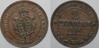 Sachsen 2 Pfennig -