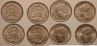 Niederlande 10 Cents Lot 4 Stk. Wilhelmina -