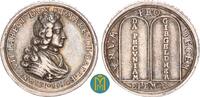 Italien / Cremona / Gotha Silbermedaille von Wermuth Auf die Einnahme Crenomas während des spanischen Erbfolgekrieges. -