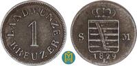 Sachsen Meiningen 1 Kreuzer Bernhard Erich Freund 1803-1866 -