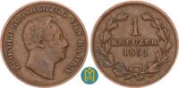 Baden-Durlach 1 Kreuzer Leopold 1830 - 1852. -
