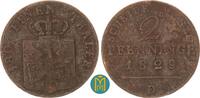Brandenburg-Preussen 2 Pfennig König Friedrich Wilhelm III. von Preussen 1797-1840. -