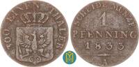 Brandenburg-Preussen 1 Pfennig Friedrich Wilhelm III. 1797-1840. -