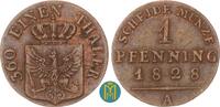 Brandenburg-Preussen 1 Pfennig Friedrich Wilhelm III. 1797-1840. -