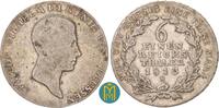 Brandenburg-Preussen 1/6 Taler Friedrich Wilhelm III. 1797-1840. -