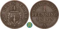 Brandenburg-Preussen 1 Pfennig Friedrich Wilhelm IV. 1840 - 1861. -