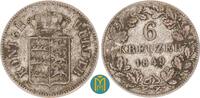 Württemberg 6 Kreuzer Wilhelm I., 1816 - 1864. -