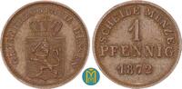 Hessen-Darmstadt 1 Pfennig Ludwig III. 1848-1877. -