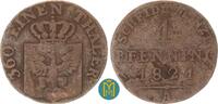 Brandenburg-Preussen 1 Pfennig Friedrich Wilhelm III., 1797 - 1840. -