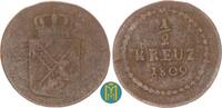 Baden-Durlach 1/2 Kreuzer Karl Friedrich 1806-1811. -