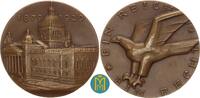 Sachsen / Leipzig. Bronzemedaille von Alfred Vocke. Auf das 50jährige Bestehen des Reichsgerichts in Leipzig. -