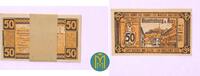 Sachsen-Anhalt 5 Pfg. 2x10 Pfg. 25 Pfg. 50 Pfg. Blankenburg im Harz. Satz mit 5 Scheinen. -