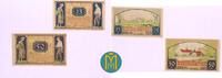 Hannover 25, 50 Pfg. Notgeld von Achim. Satz mit 2 Scheinen. -