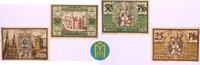 Hannover 25, 50 Pfg. Notgeld der Stadt Alfeld. Satz mit 2 Scheinen. -