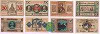 Ostpreußen 2x 10 Pfennig; 2x 50 Pfennig. Notgeld von Allenstein. Satz mit 4 Scheinen (Serie A + B). -