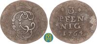 Schwarzburg-Sondershausen 3 Pfennig Christian Günther 1758-1794. -