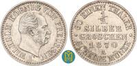 Brandenburg-Preußen. 1/2 Silbergroschen Wilhelm I. 1861-1888. -