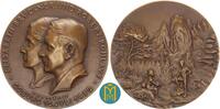 Karl Goetz. Große Bronzegussmedaille. Vermählung des Coburger Medaillensammlers Robert Kohlauf mit Elisabeth Brückner. -