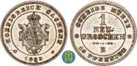 Sachsen-Albertinische Linie 1 Neugroschen Johann 1854-1873. -