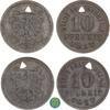 Frankfurt a.M. Lot 2x 10 Pfennig Notgeld -
