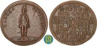 Sachsen-Albertinische Linie Bronzemedaille von Wermuth Friedrich August I. der Starke 1694-1733. Auf das Lustlager zu Mühlberg. -
