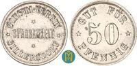 Schwarzburg-Sondershausen 50 Pfennig CONSUM-VEREIN SPARSAMKEIT GILLERSDORF. -