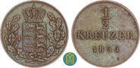 Württemberg 1/2 Kreuzer Wilhelm I. 1816-1864 -