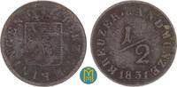 Sachsen Meiningen 1/2 Kreuzer Bernhard Erich Freund 1803-1866. -