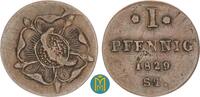 Lippe Detmold 1 Pfennig Paul Alexander Leopold 1820-1851 -
