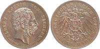 Deutsches Kaiserreich, Sachsen 5 Mark Albert (1873-1902): auf seinen Tod am 9. Juni -